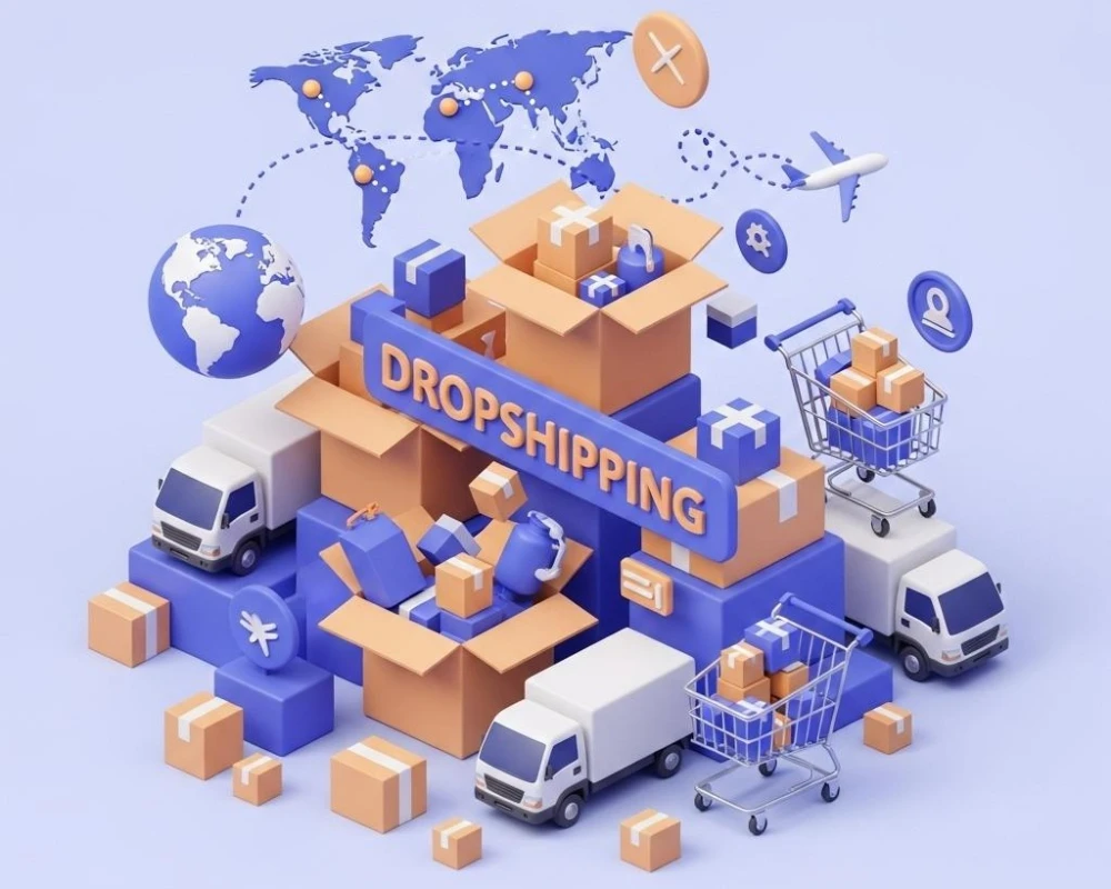 چگونه با دراپ شیپینگ درآمد پایدار آنلاین بسازیم؟