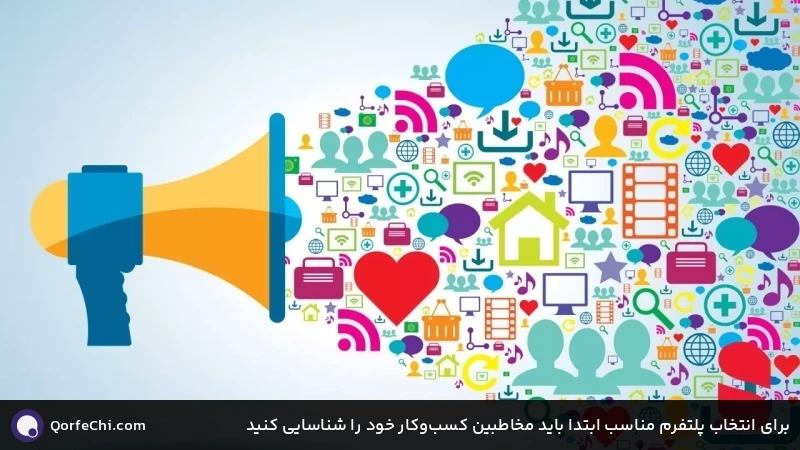 برای انتخاب پلتفرم مناسب ابتدا باید مخاطبین کسب‌وکار خود را شناسایی کنید