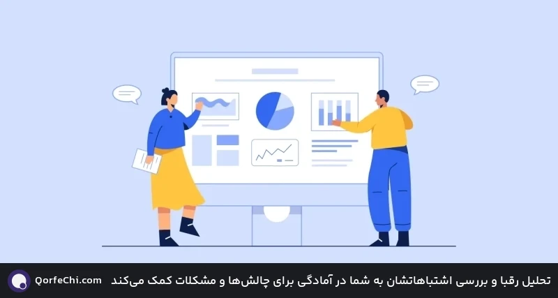 تحلیل رقبا و بررسی اشتباهاتشان به شما در آمادگی برای چالش‌ها و مشکلات کمک می‌کند