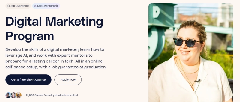 Career Foundry Digital Marketing Program