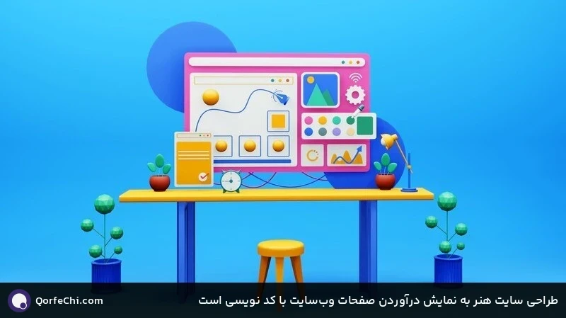 طراحی سایت هنر به نمایش درآوردن صفحات وب‌سایت با کد نویسی است