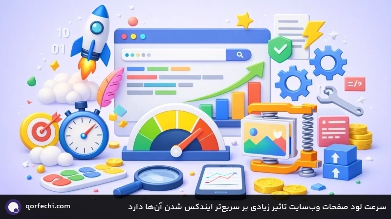 سرعت لود صفحات وب‌سایت تاثیر زیادی بر سریع‌تر ایندکس شدن آن‌ها دارد