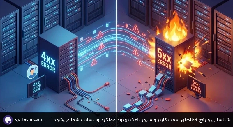 شناسایی و رفع خطاهای سمت کاربر و سرور باعث بهبود عملکرد وب‌سایت شما می‌شود